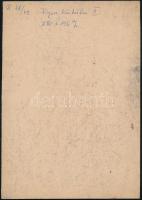 Gyarmathy Tihamér (1915-2005): Figura köntösben, 1948. Pasztell, papír, jelezve jobbra lent. Hátolda...