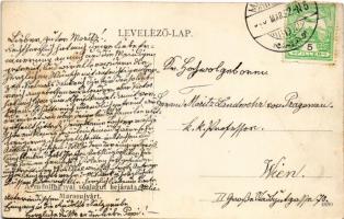 Marosújvár, Uioara, Ocna Mures; Rudolfbányai sóalagút bejárata, iparvasút. Füssy József kiadása / sa...