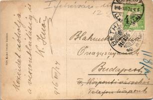 1916 Bethlen, Beclean; folyópart. Kajári István kiadása / riverside (EK)