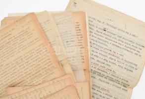 Kerényi György (1902-1986) zeneszerző kéziratai: lnek feljegyzések, az Énekeljünk c. rádióműsor forg...