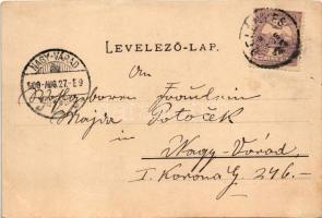 1900 Biharfüred, Stana de Vale, Stina de Vale; látkép, kápolna. Süssmann L. kiadása / general view, ...