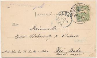 1902 Orsova, Kursalon in Herkulesbad, Lyceum in Turn-Severin / látkép, Herkulesfürdő, gimnázium Ször...