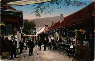 1915 Ada Kaleh, Török bazár, üzlet / Turkish bazaar, shop + K.u.K. Festungs-Art. Regt. Nr. 1. 3. Marschkompagnie (EB)