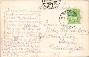 1914 Boksánbánya, Németbogsán, Deutsch-Bogsan, Bocsa Montana; Bründl vízesés / waterfall. W.L. Bp. 1...