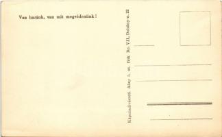 Az 1954. április 4-i díszszemle emlékére. Van hazánk, van mit megvédenünk! Képzőművészeti Alap / Hun...