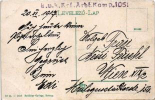 1917 Retteg, Reteag; látkép, Református templom. Szöllősy György kiadása / general view, Calvinist c...