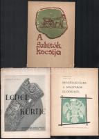 Vegyes régészeti, történeti füzet tétel, 7 db: 

Soproni Sándor: A négyezeréves agyagszekér. Bp., ...