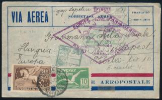 1930 Zeppelin levél Budapestre / Zeppelin cover to Hungary