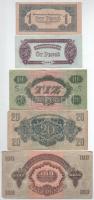 1944. 1P - 100P (5xklf) "A Vöröshadsereg Parancsnoksága" T:F-VG
Adamo P45,P44,P41