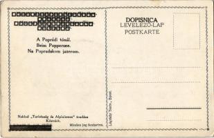 Poprádi-tó, Popradske pleso (Magas-Tátra, Vysoké Tatry); téli sport, síelők / winter sport, skiing