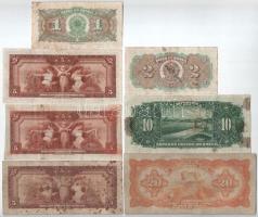 Brazília DN(1923) 1000R + DN(1923) 2000R + DN(1925) 5000R (3xdiff) + DN(1942) 10.000R kék "10 C...