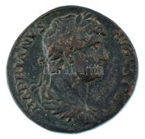 Római Birodalom / Róma / Hadrianus 128-132. Sestertius bronz (24,67g) T:XF,VF / Roman Empire / Rome / Hadrian 128-132. Sestertius bronze HADRIANVS AVGVSTVS P P / HI-LARITAS [P R] - COS III - S-C Hilaritas standing facing with palm and cornucopiae, two small children at her sides (24,67g) C:XF,VF RIC II 970