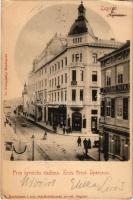 1901 Zagreb, Agram; Prva hrvatska stediona / Erste Great Sparkassa / First savings bank, shop of Petar Niko (EK)