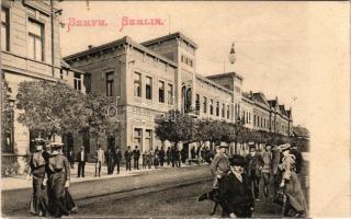 1906 Zimony, Semlin, Zemun; Streicher vendéglője. Montázs / restaurant. Montage (kis szakadás / small tear)