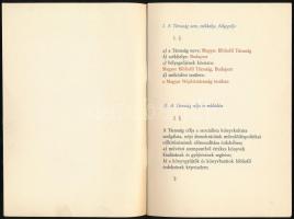 A Magyar Bibliofil Társaság alapszabálytervezete. Bp., 1960, Magyar Bibliofil Társaság, 10+4 p. Kiad...