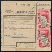 1953 Csomagszállító 5 x Nagy októberi forradalom 1Ft bérmentesítéssel LEPSÉNY