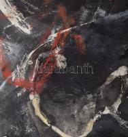 Lakner László (1936-): Celan, 1986. Vegyes technika, kollázs, papír. Jelezve jobbra lent: Lakner. Je...