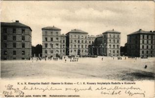 1906 Kraków, Krakkó, Krakau; K.u.K. Kronprinz Rudolf-Kaserne / C.i.K. Koszary Arcyksiecia Rudolfa / K.u.K. military barracks (EM)