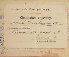 cca 1915-1945 Vegyes katonai fotó, okmány, papírrégiség tétel