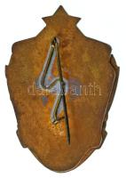 ~1950. "Határőr kultúrverseny" aranyozott, zománcozott bronz jelvény T:AU