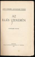 Ady Endre: Az Illés szekerén. Ady Endre Legujabb Versei. Bp., 1918., Pallas, 171+5 p. Harmadik kiadá...