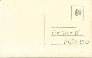 Cortina d'Ampezzo, street view, bell tower, automobile. photo