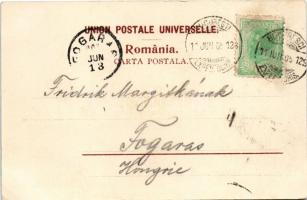 1905 Campulung Muscel, Hosszúmező, Kimpolung, Cimpolung (Arges); Scoala Normala cu Flamanda / school...