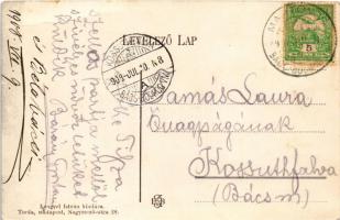 1908 Martonos, Bács-Martonos; Szerb templom, utca. Lengyel István kiadása / Serbian church, street (...