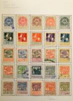 1898-1953 Okmánybélyeg speciál gyűjtemény szép előrajzolt albumban, vízjelállásokra szétszedve, sok ...