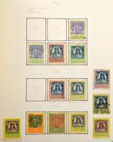 1898-1953 Okmánybélyeg speciál gyűjtemény szép előrajzolt albumban, vízjelállásokra szétszedve, sok ...