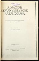 Kaptay Antal: A magyar okmánybélyegek katalógusa (Budapest, 1966) (Fénymásolat / photocopy)