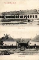 1907 Bocsár, Bocar; Állami iskola, Berger kastély / school, castle