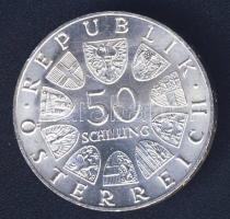 Ausztria 1966. 50Sch Ag "Nemzeti Bank" T:1-/2+ apró ph