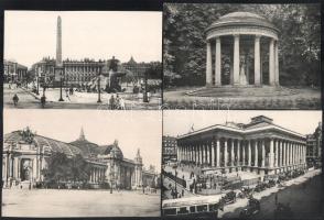 cca 1910-20 Párizsi részletek, 10 db fotogravűr, papír, jelzés nélkül. Feltehetőn korábban albumba r...