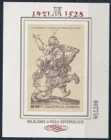 1979 Festmények (XVIII.) - Albrecht Dürer vágott blokk (7.000)