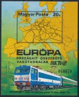 1979 Európa vasútjai vágott blokk (7.000)