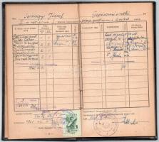 1959 Kohómérnöki leckekönyv és oklvél