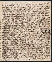 1854 Jiddis nyelvű levél