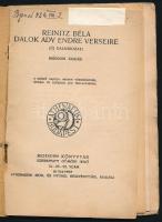 Reinitz Béla: Dalok Ady Endre verseire. (Új dalsorozat.) Modern Könyvtár. [Kotta.] Bp., 1920, Athena...