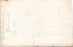 1918 Szekszárd, Platzmusik / osztrák-magyar katonai zenekar koncertje. photo (vágott / cut)