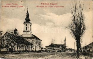 1913 Aracs, Araca, Vranjevo (Törökbecse, Novi Becej); Szerb ortodox templom / Serbian Orthodox church