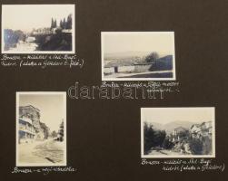 cca 1930-1935 Törökországi utazás fényképalbuma, igényes, látványos fotókkal, a képeken Isztambul, B...