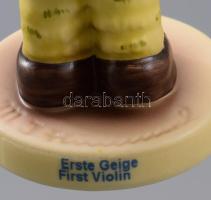 Hummel / Goebel Kislány hegedűvel. Jelzett, kézzel festett, hibátlan, leírással m: 10 cm