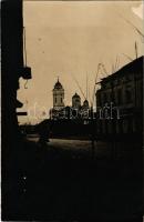 1915-16 Smederevo, Semendria, Szendrő; WWI military era, damaged church tower. photo (gluemark)