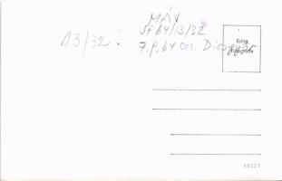 1964 Diósgyőr (Miskolc), vasútállomás, gőzmozdony, vonat. photo