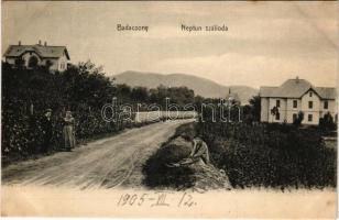 1905 Badacsony, Neptun szálloda, villa. Balázsovich Gyula fényképész kiadása (EK)