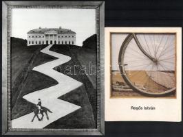 Regős István festőművész 3 db reprodukciókkal illusztrált kiállítási katalógusa és 1 db munkájáról k...