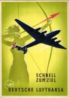 Deutsche Lufthansa - Schnell zum Ziel / German Nazi airline advertisement