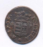 1704KB Rézpoltúra "II. Rákóczi Ferenc" Körmöcbánya (2,32g) T:VF Hungary 1704KB Poltura &qu...