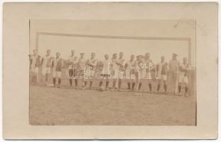 1916 Fazana, Fasana; Osztrák-magyar tengerészek focicsapata, futball / WWI Austro-Hungarian Navy, K.u.K. Kriegsmarine mariners&#039; football team. photo (EK)